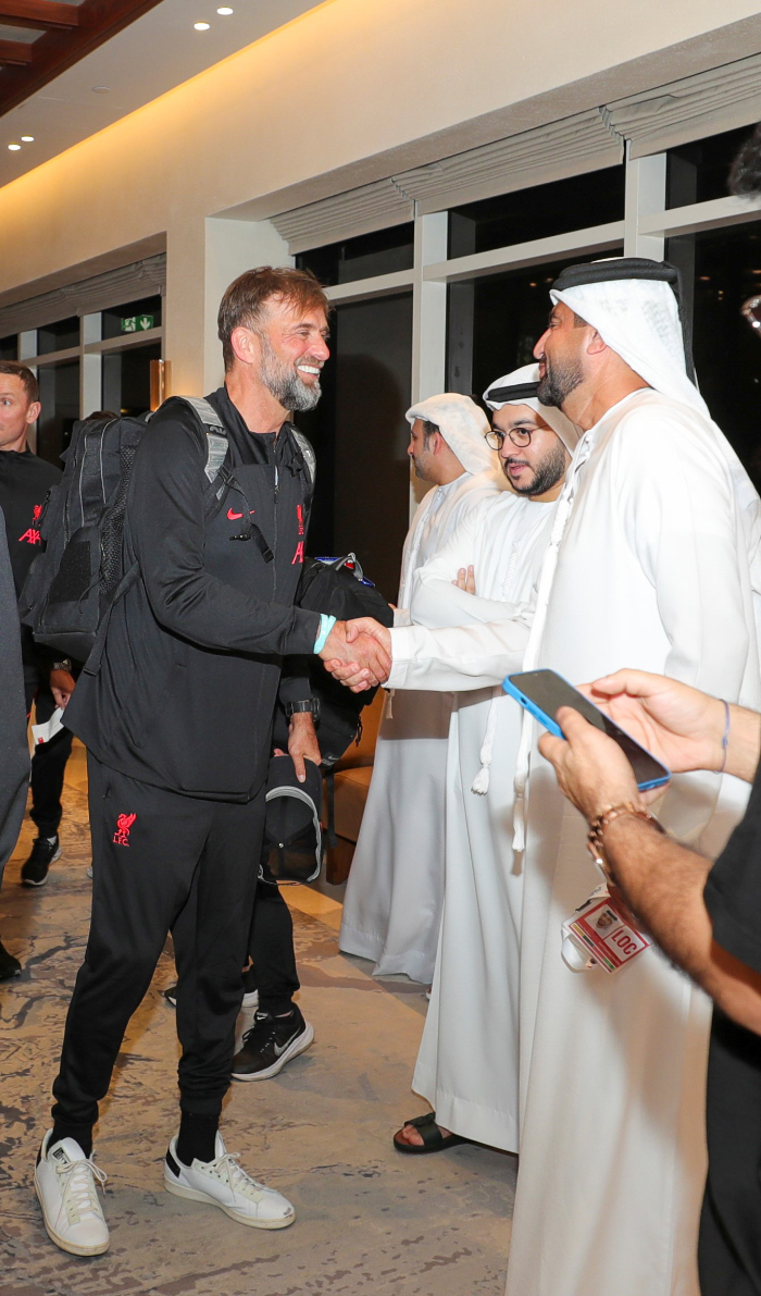 Liverpool and Lyon stars arrive in Dubai to participate in the Dubai Super Cup