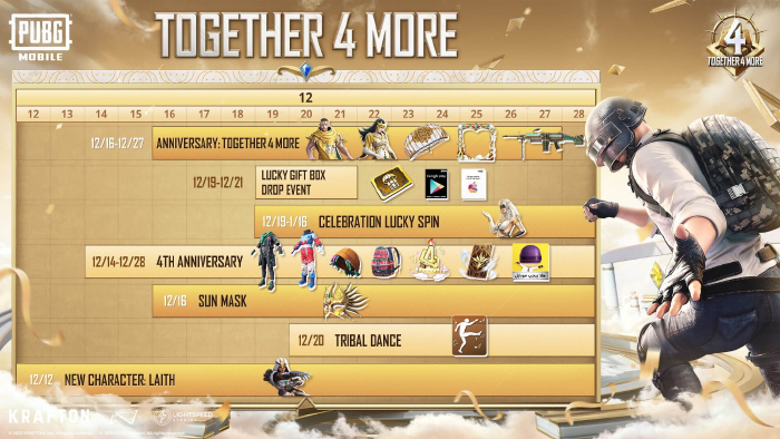 PUBG MOBILE MARKS FOURTH ARABIC ANNIVERSARY WITH THE LAUNCH OF FIRST-EVER ARABIC CHARACTER LAITH AND MORE IN-GAME ACTIVITIES