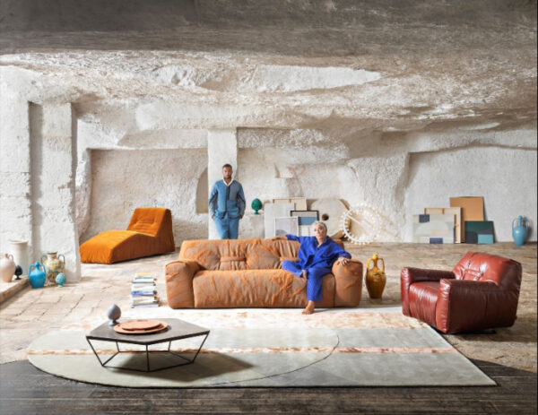 The Mediterranean thrives throughout Natuzzi’s Argo collection
