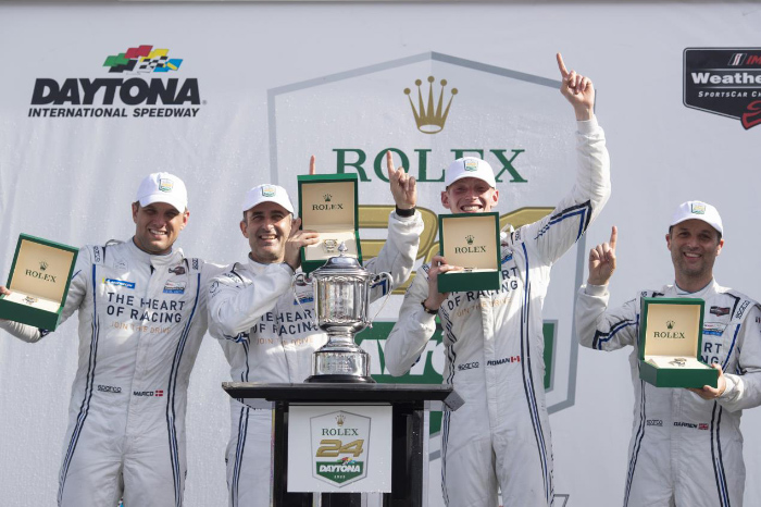 Aston Martin and Heart of Racing record historic first victory with one-two finish in the Rolex 24 at Daytona