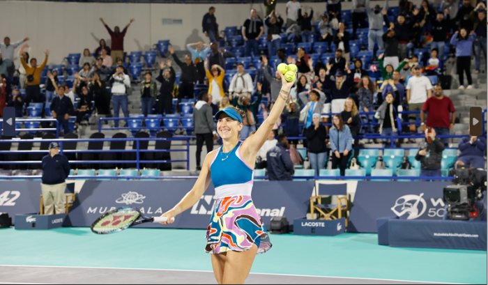 BENCIC SETS UP MUBADALA ABU DHABI OPEN FINAL CLASH WITH SAMSONOVA