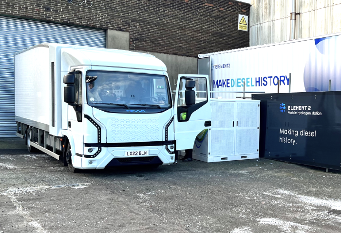 Tevva hydrogen-electric truck clocks up 350 miles in wintry range test