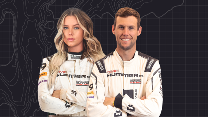 RJ Anderson and Amanda Sorensen complete new look No. 99 GMC HUMMER EV line-up for Extreme E Season 3