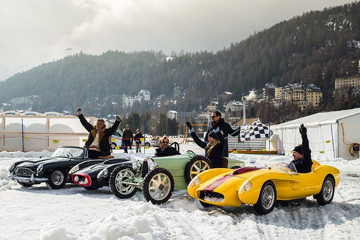 Race on the ice: The Little Car Company showcases its line-up of scaled, electrified icons at the International Concours of Elegance, St. Moritz