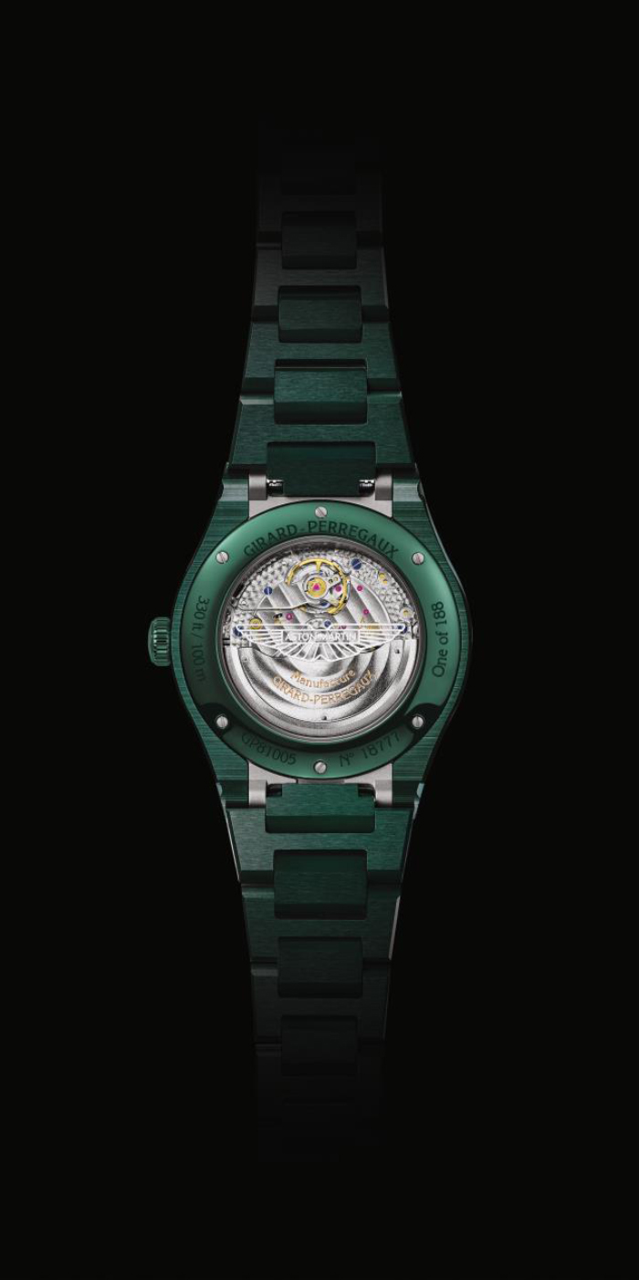 Introducing the Girard-Perregaux Laureato Green Ceramic  Aston Martin Edition