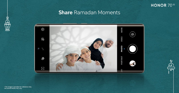 Capture Ramadan memories exceptionally with the Best Vlog Phone HONOR 70 5G