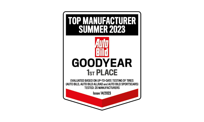 GOODYEAR RETAINS AUTO BILD SUMMER TIRE MANUFACTURER OF THE YEAR AWARD