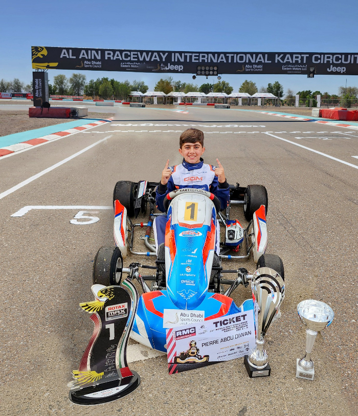 بيار أبو ديوان ممثل الإمارات في تحدي بطولة العالم Rotax MAX Challenge – Grand Finals في البحرين