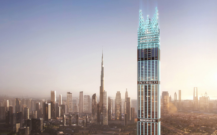 The Burj Binghatti Jacob & Co. Residences, Sales at Dubai’s next-level skyline jewel  are officially open