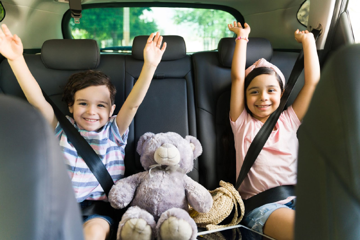 Belt up! Parents warned to ensure little ones are safely tethered on journeys