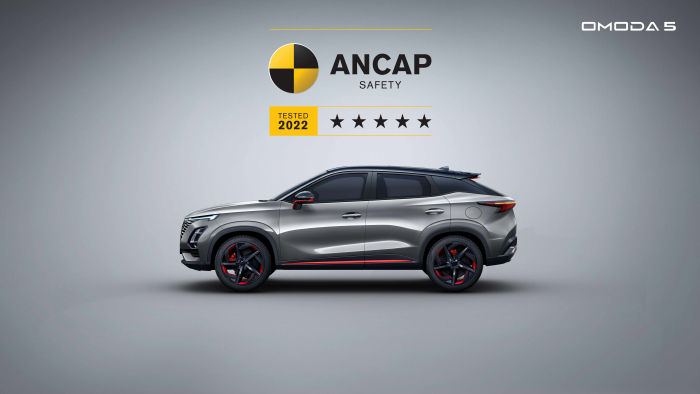 OMODA 5 rated Five-stars by ANCAP, Highlighting its Excellent Safety Quality