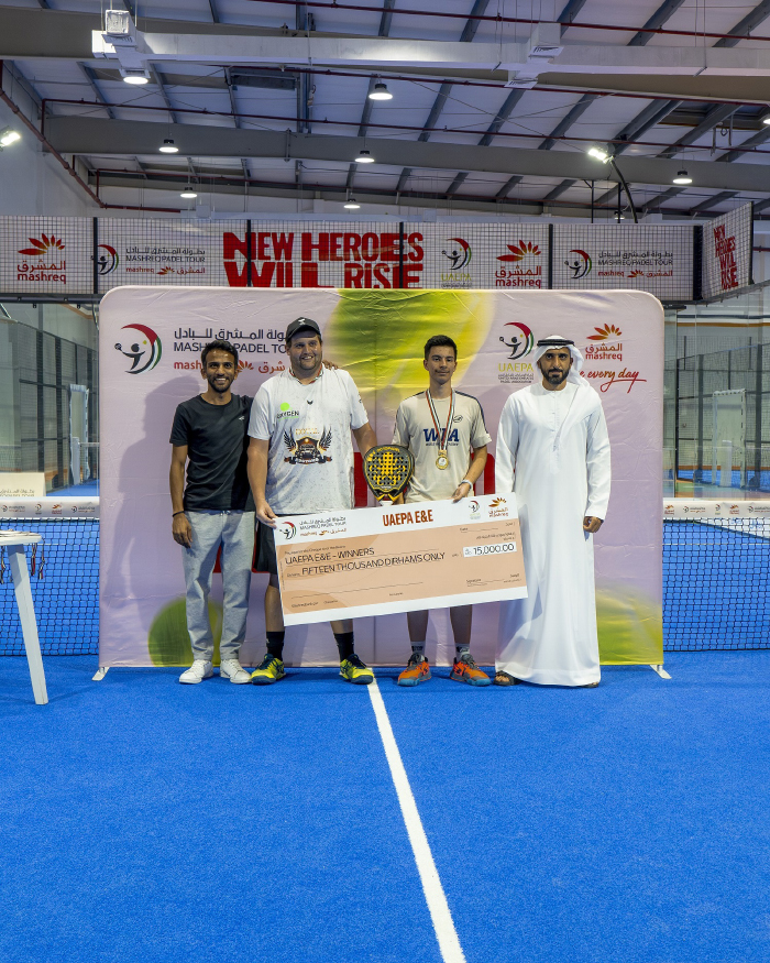 FIFTH ROUND OF MASHREQ PADEL TOUR DRAWS OUT LOCAL AMATEUR PLAYERS IN THEIR DROVES