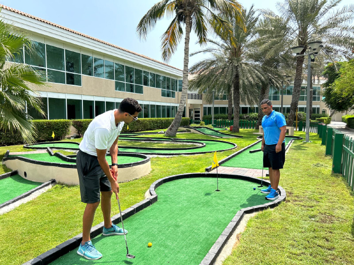 New mini golf course at Fujairah Rotana Resort & Spa