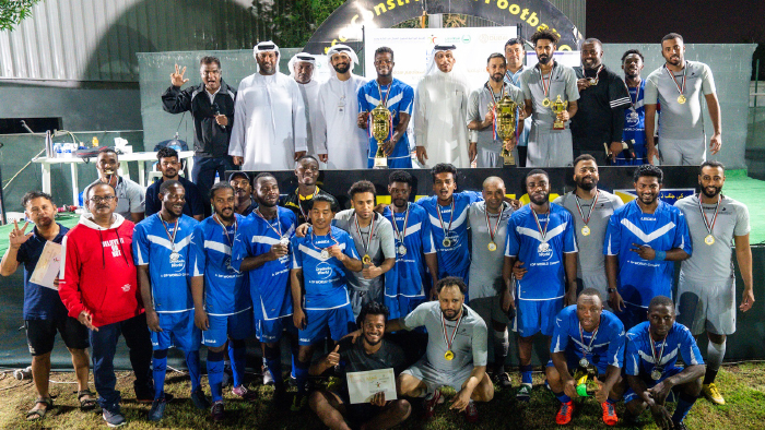بلدية دبي يتوج بلقب كرة قدم الدورة الرياضية العمالية الخامسة بلدية دبي يتوج بلقب كرة قدم الدورة الرياضية العمالية الخامسة