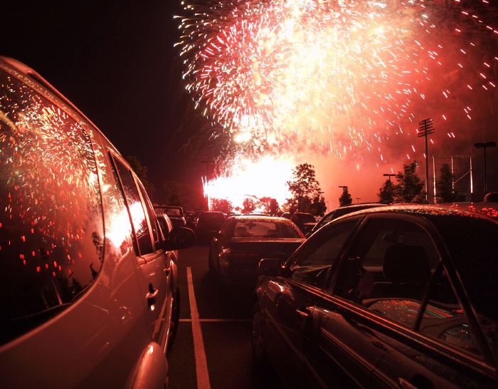 Fireworks cut drivers’ visibility by half