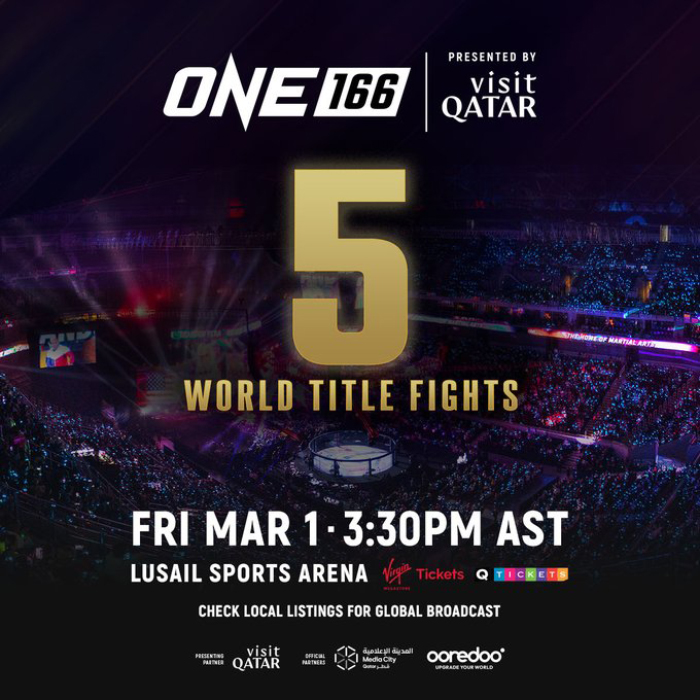 ONE Championship Returns to Middle East with ONE 166: Qatar on March 1 at Lusail Sports Arena