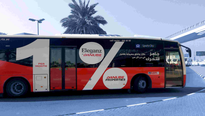 SkyBlue Media Partners with Danube to Illuminate Dubai’s Streets with Innovative Reflective Sticker Bus Advertising