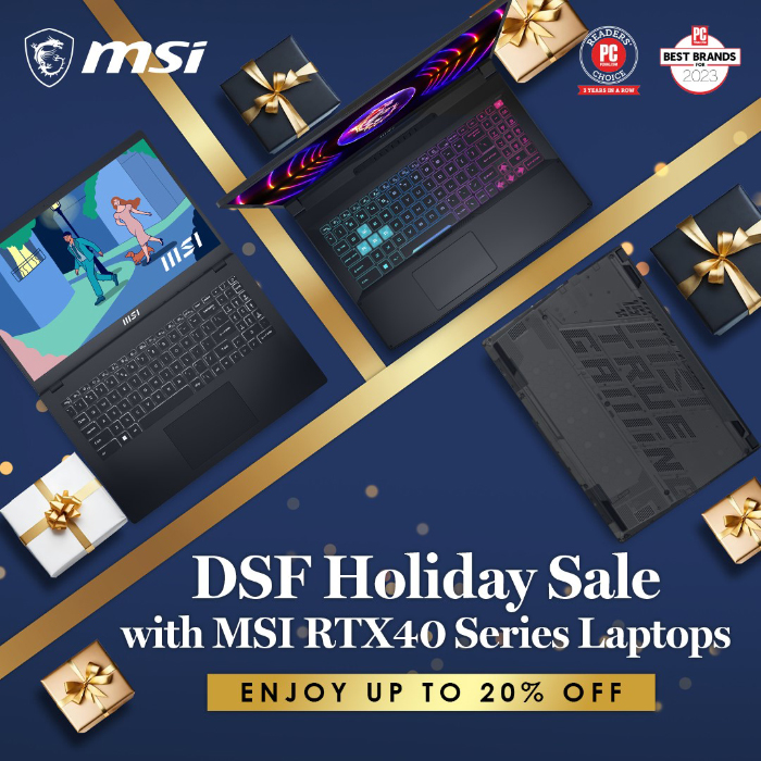 Get Into the Holiday Spirit with MSI’s Exclusive December 2023 Festive Promotions on Laptops!