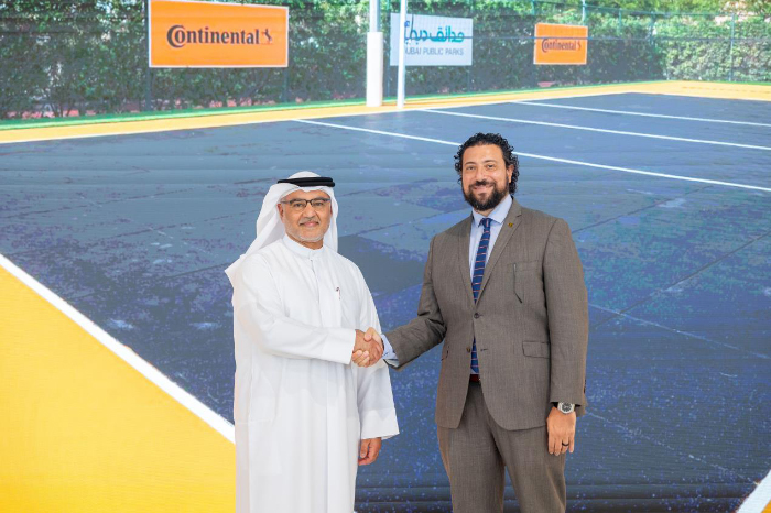 Dubai Municipality, Continental rally to introduce sustainable volleyball court made from old tyres