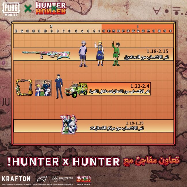 HUNTER x HUNTER’S LEORIO-INSPIRED OUTFIT AND MORE DROPS IN PUBG MOBILE ACROSS MENA HUNTER x HUNTER’S LEORIO-INSPIRED OUTFIT AND MORE DROPS IN PUBG MOBILE ACROSS MENA