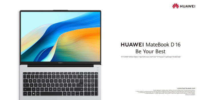 HUAWEI MateBook D 16 Intel i5 Now On Shelves in the Kingdom of Saudi Arabia, i9 Pre-Orders Open