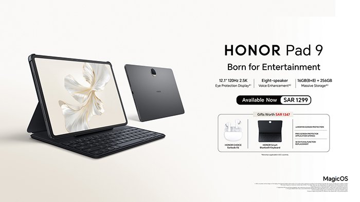 HONOR Announces the Official Availability of HONOR Pad 9 & HONOR Watch 4 in the KSA Market
