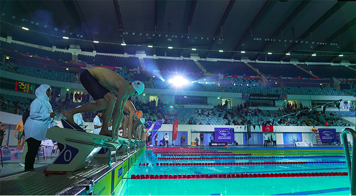 أكثر من 1100 سباح وسباح في بطولة دبي المفتوحة للسباحة