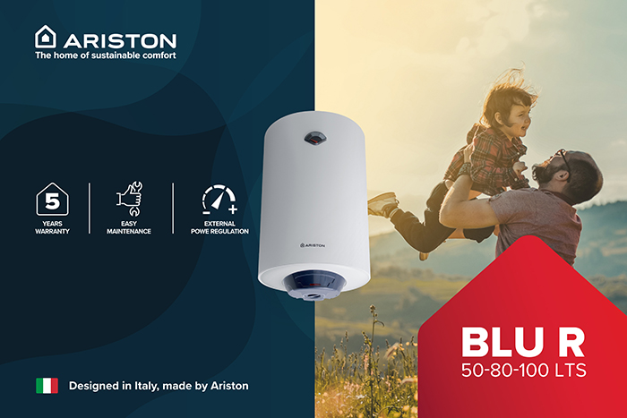 Ariston launches BLU R Electric Water Heaters in KSA