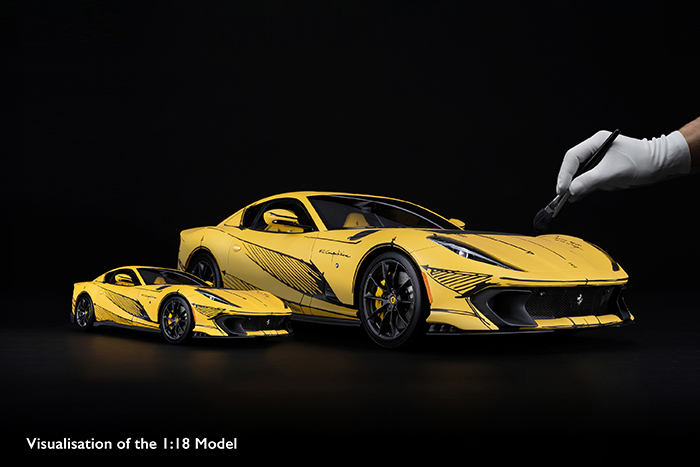 Amalgam Collection Reveal Limited Edition of 1:18 Scale Models of the $5.1m Ferrari 812 Competizione Tailor Made