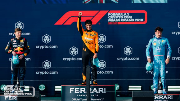 Norris scores his landmark first career win at the Formula 1 Crypto.com Miami Grand Prix
