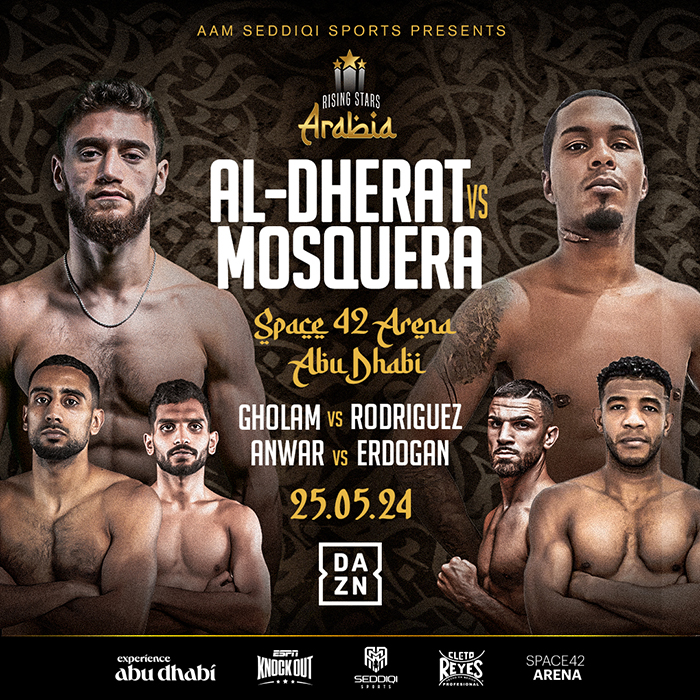 Undefeated lightweight sensation Bader “The Master” Al-Dherat to headline “Rising Stars Arabia 4” on May 25th in Abu Dhabi