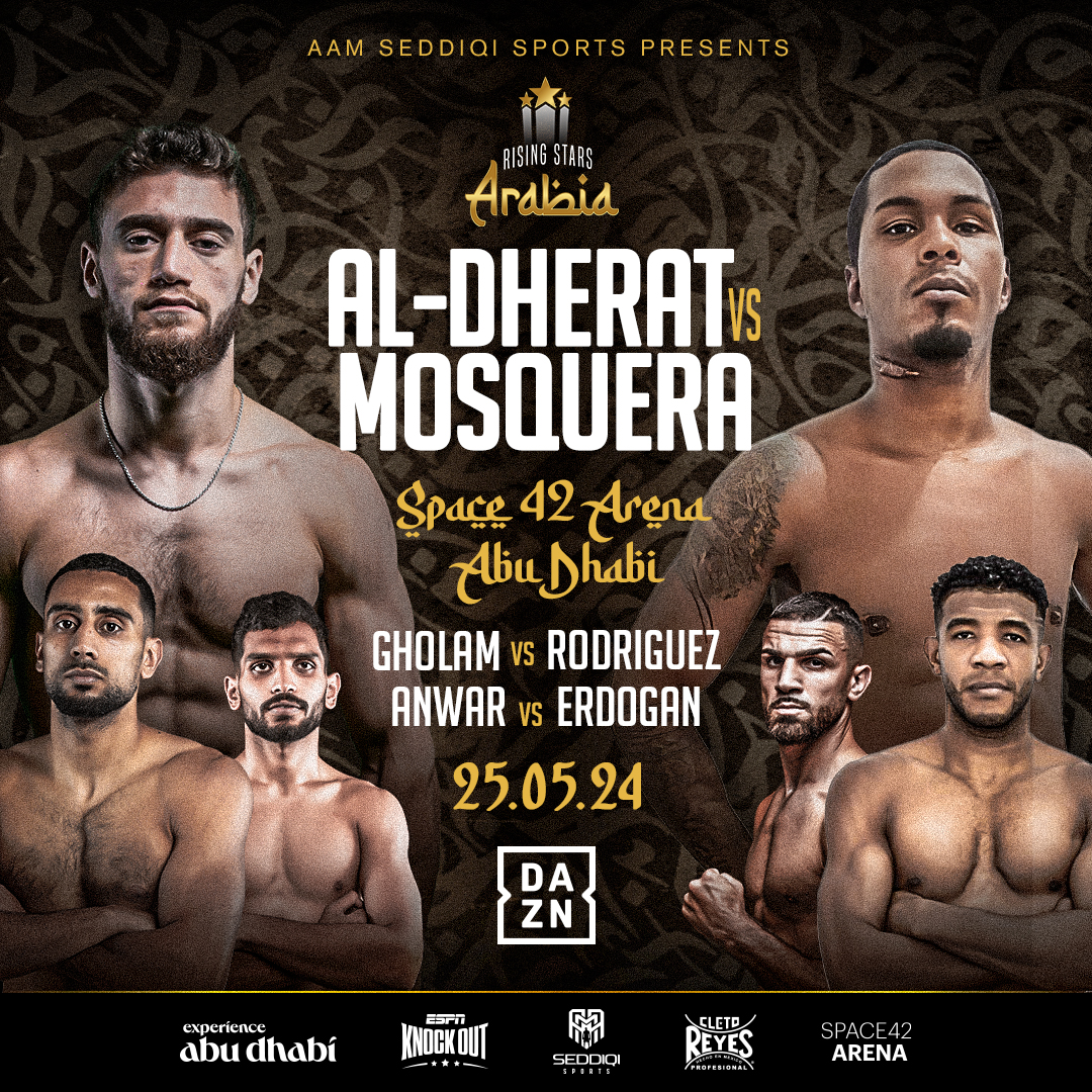 Undefeated lightweight sensation Bader “The Master” Al-Dherat to headline “Rising Stars Arabia 4” on May 25th in Abu Dhabi