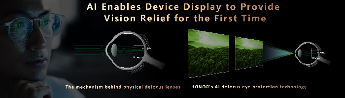 HONOR Unveils Industry’s First AI Defocus Eye Protection and AI Deepfake Detection