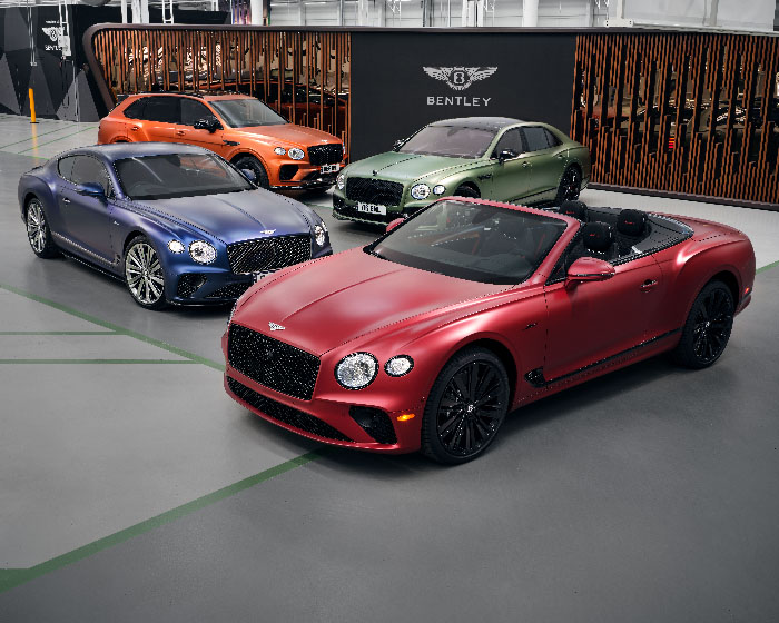 شركة بنتلي للسيارات تعلن عن توسع مجموعة ألوانها لتمنح العملاء مزيداً من الخيارات لتخصيص سياراتهم