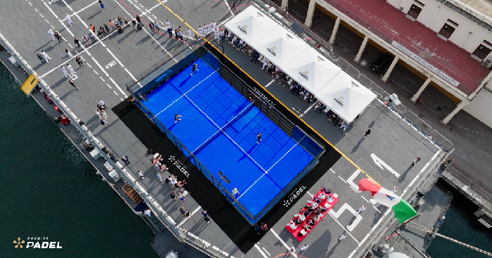 PREMIER PADEL TAKES PADEL TO NEW FRONTIERS ABOARD ICONIC GIUSEPPE GARIBALDI AIRCRAFT CARRIER