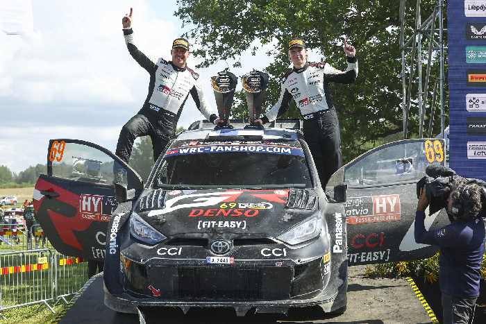 TOYOTA GAZOO Racing Secures One-Two Finish at Rally Latvia