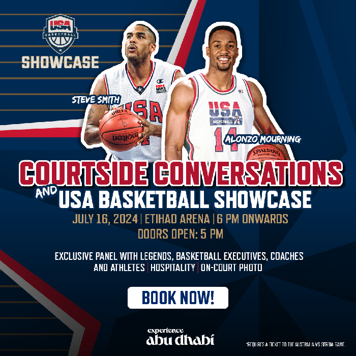 ETIHAD ARENA TO HOST ‘COURTSIDE CONVERSATIONS AND USA BASKETBALL SHOWCASE FEATURING BASKETBALL STARS, LEGENDS, COACHES AND SENIOR EXECUTIVES