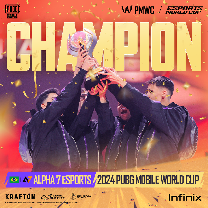 SHOWSTOPPING VICTORY AT INAUGURAL 2024 PUBG MOBILE WORLD CUP – ALPHA 7 ESPORTS CROWNED CHAMPIONS