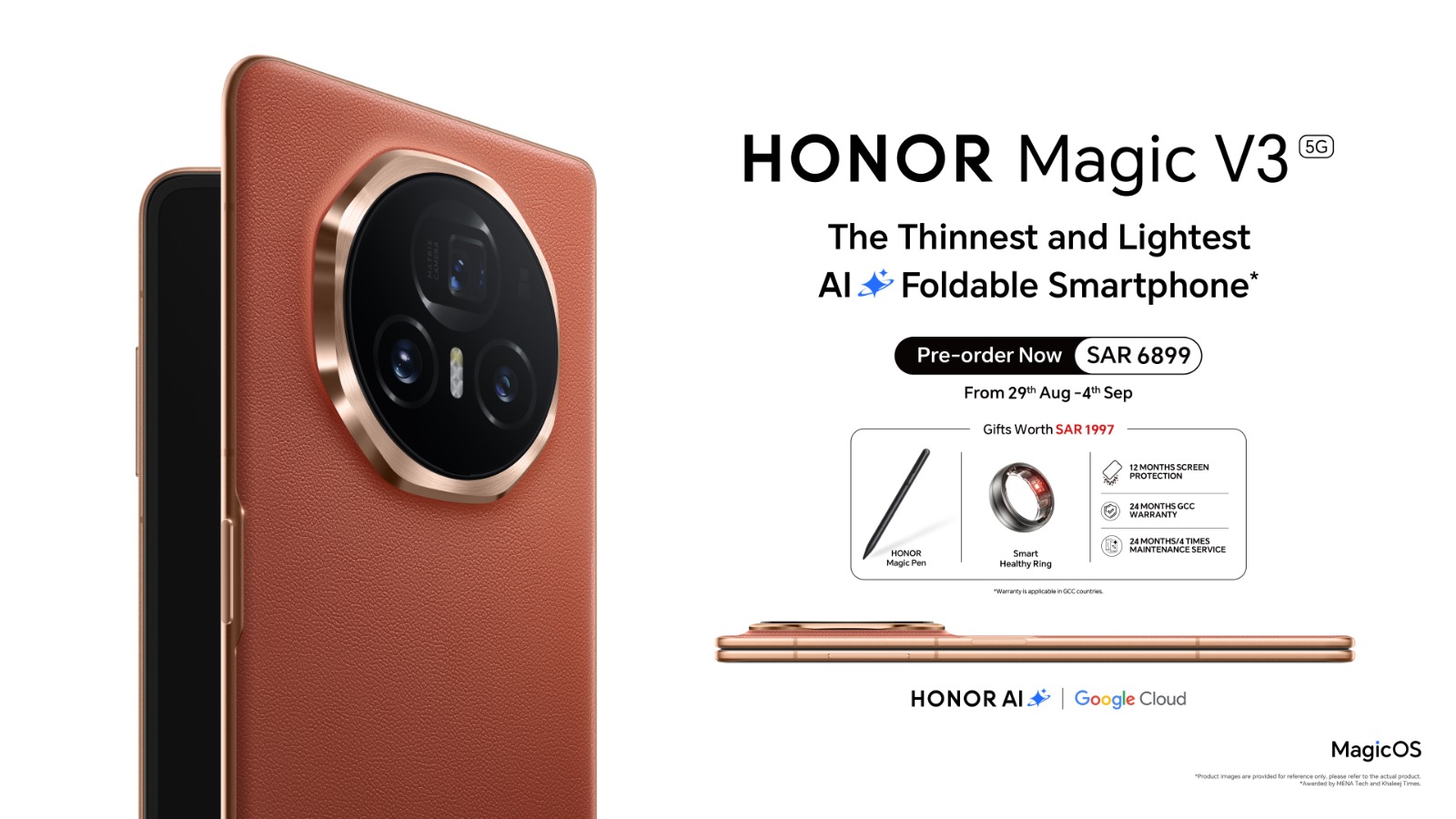 HONOR Announces the Pre-order of the Thinnest & Lightest AI Foldable Phone HONOR Magic V3