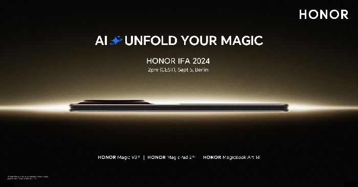 HONOR Announces Its Participation at IFA 2024 with Exclusive Launches and Key Industry Insights