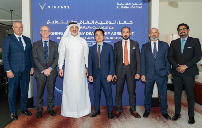 VinFast signs Qatar exclusive dealership agreement with Al Mana Holding W.L.L