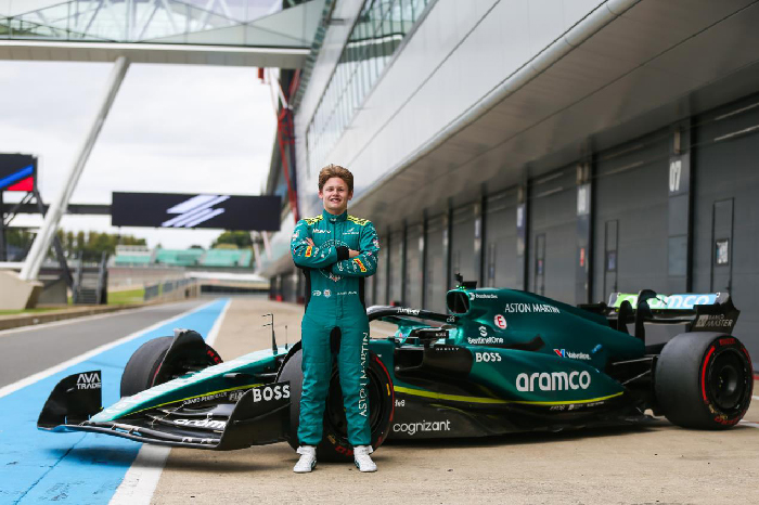 Aston Martin Autosport BRDC Young Driver Joseph Loake stars in Aston Martin Aramco Formula One® Team Silverstone test