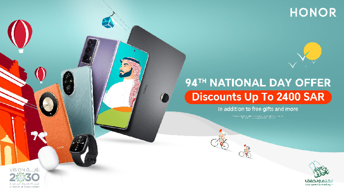 Celebrate Saudi National Day with Honor: Up to 40% Off on the Latest Devices and Exclusive Free Gifts