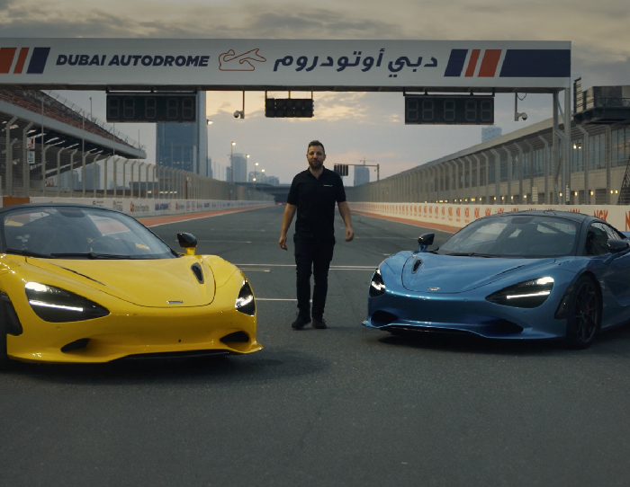 Dubai 24HR and GT4 Championship Winner Joe Osborne tests the limits of the benchmark-setting McLaren 750S at the Dubai Autodrome