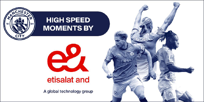 e& and Man City partner to celebrate the joy of high-speed moments