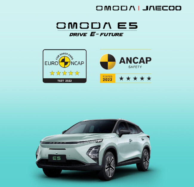 Capability-Certified: The OMODA C5 and E5 Have Both Achieved Global Five-star Safety Ratings Capability-Certified: The OMODA C5 and E5 Have Both Achieved Global Five-star Safety Ratings