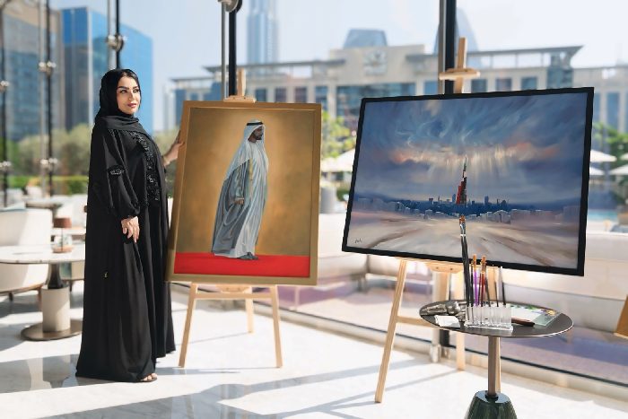 In Honour of the 52nd UAE National Day, Address Sky View collaborates with Emirati Artist Faezeh Mohammed Hassan to celebrate art, culture and history