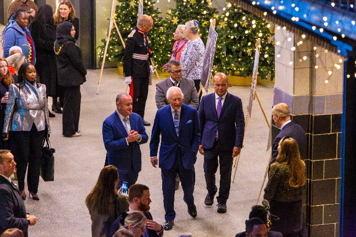 HIS MAJESTY THE KING MAKES A FESTIVE VISIT TO THE ICONIC BATTERSEA POWER STATION