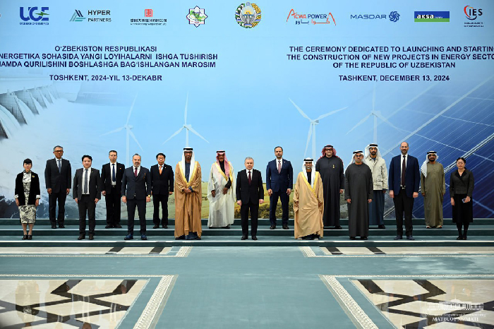 HRH Prince Abdulaziz bin Salman Al-Saud, Minister of Energy, inaugurates three renewable energy projects in Uzbekistan