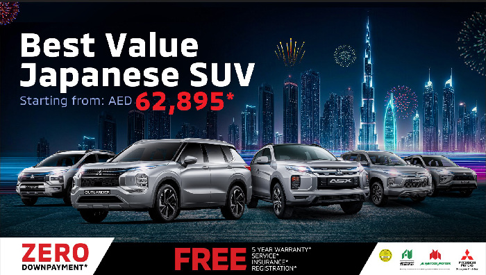 Al Habtoor Motors announces Mitsubishi SUV offers for Dubai Shopping Festival